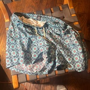 Men’s medium Swim trunks Fusaro Antonio Italian blue pattern